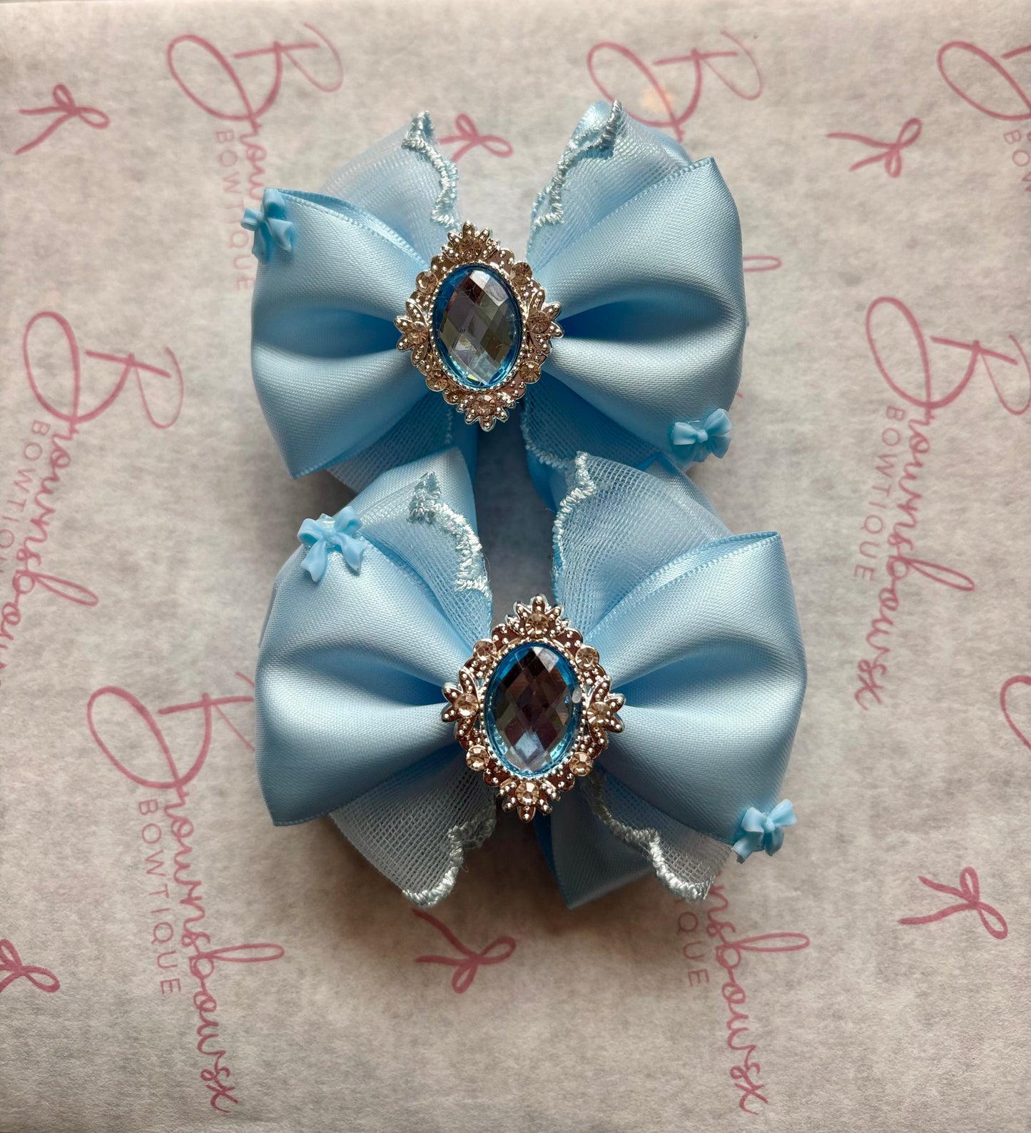 Blue bows