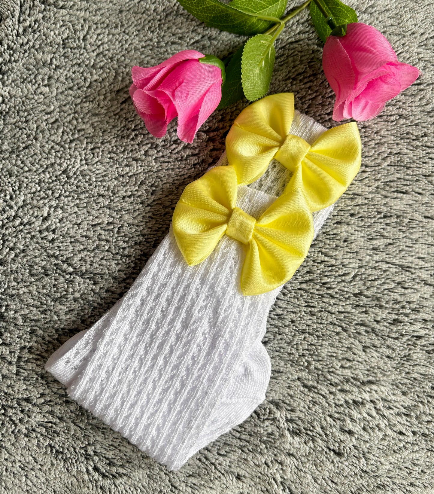 Lemon bow socks