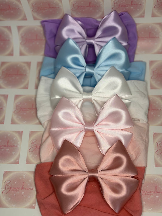 Plain satin bows