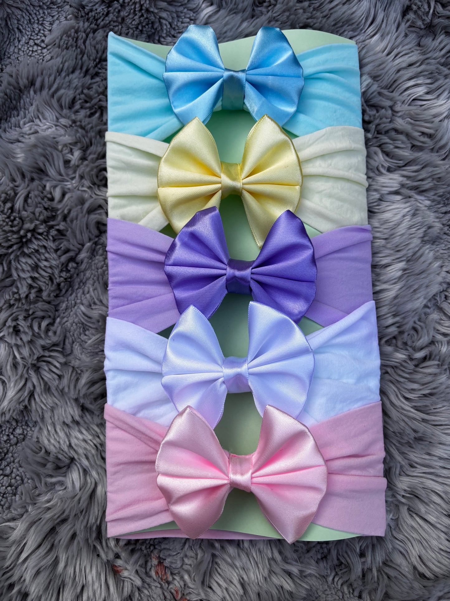 Plain satin bows